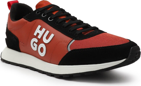 Buty sportowe Hugo Boss sznurowane ze skóry