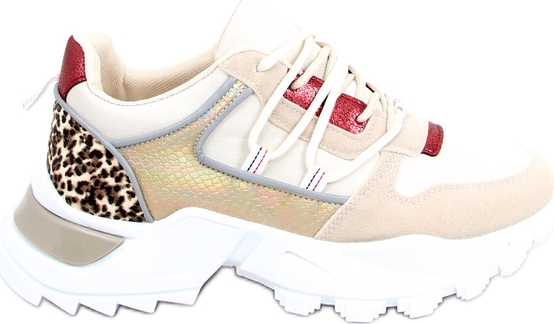 Buty sportowe Inna marka w sportowym stylu sznurowane z płaską podeszwą
