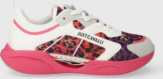 Buty sportowe Just Cavalli w sportowym stylu z płaską podeszwą