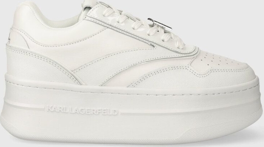 Buty sportowe Karl Lagerfeld sznurowane ze skóry