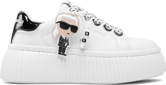 Buty sportowe Karl Lagerfeld w sportowym stylu na platformie sznurowane