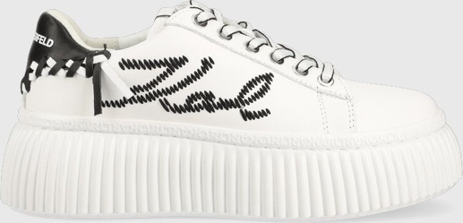 Buty sportowe Karl Lagerfeld w sportowym stylu sznurowane ze skóry