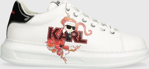 Buty sportowe Karl Lagerfeld w sportowym stylu ze skóry sznurowane