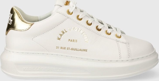 Buty sportowe Karl Lagerfeld ze skóry w sportowym stylu na platformie