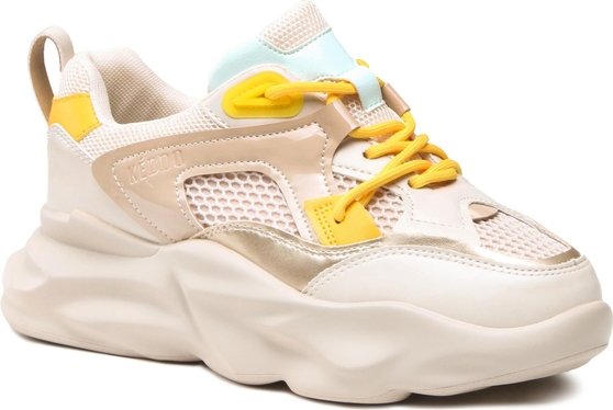 Buty sportowe KEDDO na platformie sznurowane w sportowym stylu