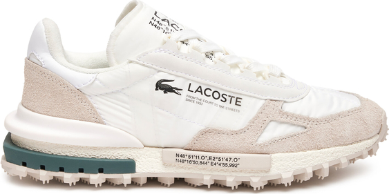 Buty sportowe Lacoste sznurowane z płaską podeszwą