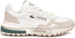 Buty sportowe Lacoste w sportowym stylu sznurowane z płaską podeszwą