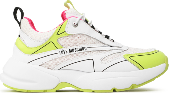 Buty sportowe Love Moschino w sportowym stylu na platformie sznurowane