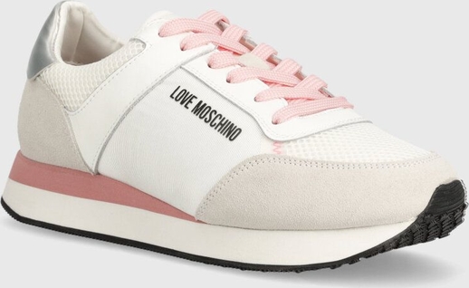 Buty sportowe Love Moschino w sportowym stylu z płaską podeszwą