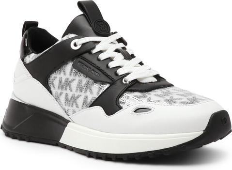 Buty sportowe Michael Kors sznurowane w sportowym stylu z tkaniny