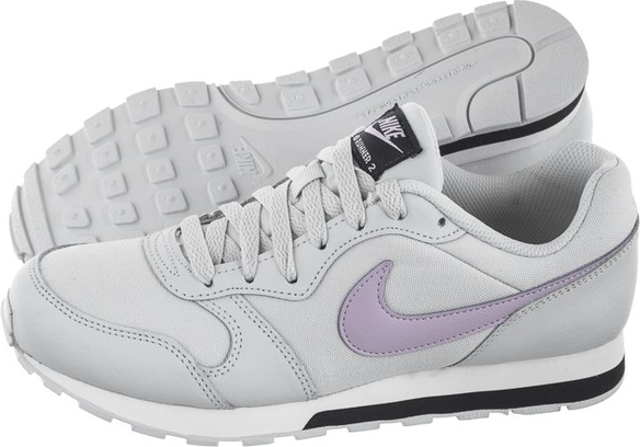 Buty sportowe Nike z płaską podeszwą md runner sznurowane