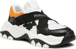 Buty sportowe Patrizia Pepe sznurowane w sportowym stylu z płaską podeszwą
