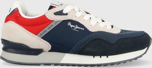Buty sportowe Pepe Jeans sznurowane w sportowym stylu