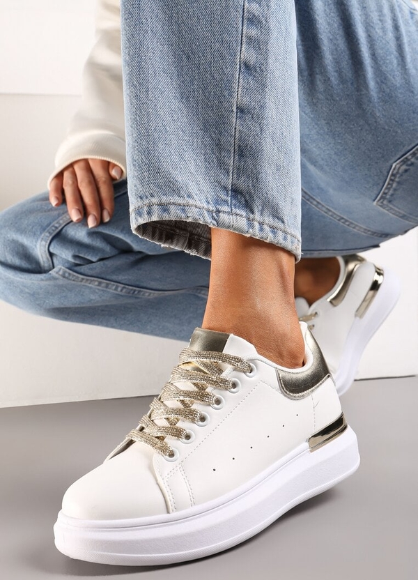 Buty sportowe Renee sznurowane w sportowym stylu na platformie