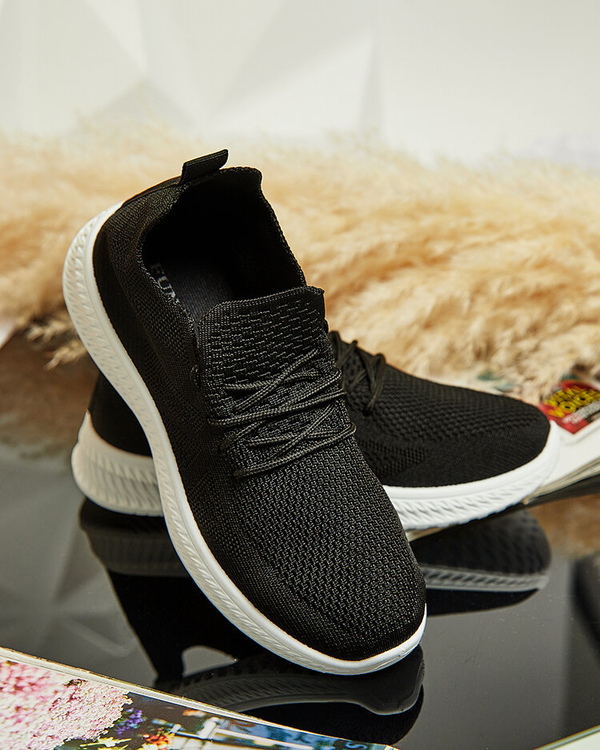 Buty sportowe Royalfashion.pl sznurowane w sportowym stylu z płaską podeszwą