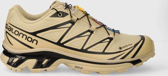 Buty sportowe Salomon z goretexu w sportowym stylu sznurowane