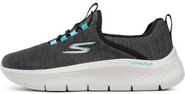 Buty sportowe Skechers flex w sportowym stylu z płaską podeszwą