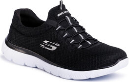 Buty sportowe Skechers w sportowym stylu z płaską podeszwą sznurowane