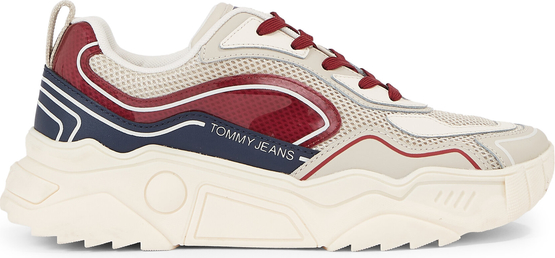 Buty sportowe Tommy Jeans na platformie sznurowane