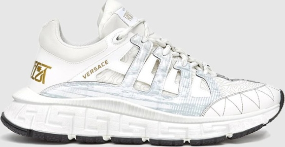 Buty sportowe Versace sznurowane w sportowym stylu