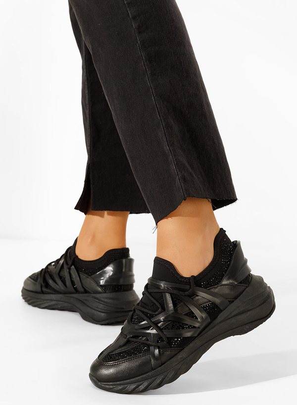 Buty sportowe Zapatos sznurowane w sportowym stylu z płaską podeszwą