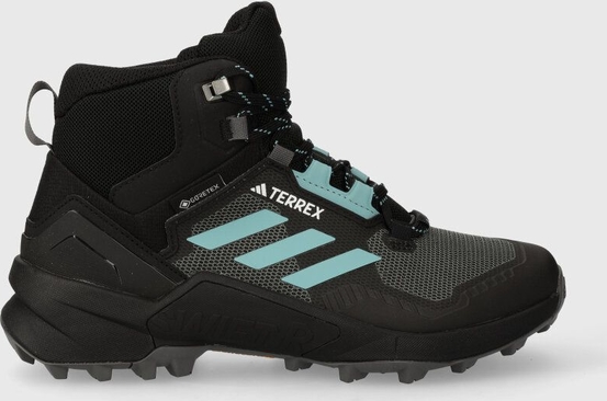 Buty trekkingowe Adidas sznurowane z płaską podeszwą