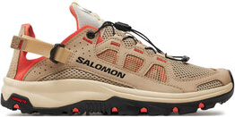 Buty trekkingowe Salomon z płaską podeszwą sznurowane