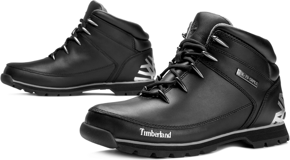 Buty zimowe Timberland ze skóry sznurowane