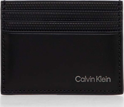 Calvin Klein etui na karty skórzane kolor czarny K50K512421