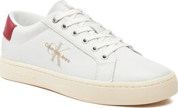 Calvin Klein Jeans Sneakersy Classiccuplowlaceup Lth Ml YM0YM00491 Biały