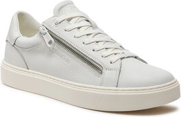 Calvin Klein Sneakersy Low Top Lace Up W/Zip HM0HM01475 Biały