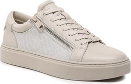 Calvin Klein Sneakersy Low Top Lace Up W/Zip Mono HM0HM01059 Beżowy