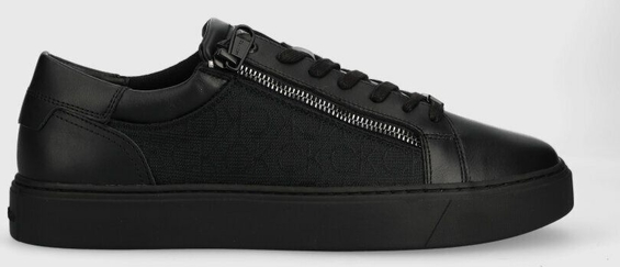 Calvin Klein sneakersy LOW TOP LACE UP W/ZIP MONO JQ kolor czarny HM0HM01013