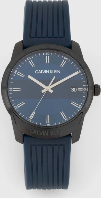 Calvin Klein zegarek K8R114VN męski kolor granatowy