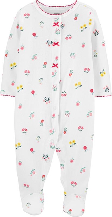 Carter's Pajac piżama pointelle kwiaty
