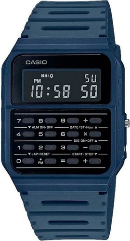 Casio, Reloj Casio Vintage Niebieski, unisex, rozmiary: One size