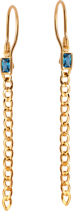 Chains - Biżuteria Yes Kolczyki złote z cyrkoniami - Chains