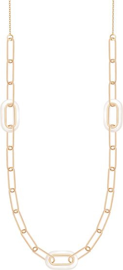 Chains - Biżuteria Yes Naszyjnik złoty z masą perłową - Chains