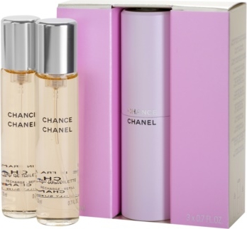 Chanel Chance woda toaletowa (1x napełnialny + 2x napełnienie) dla kobiet 3x20 ml