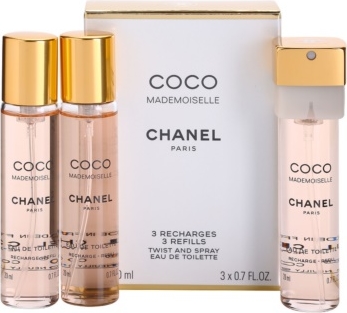 Chanel Coco Mademoiselle woda toaletowa (3 x napełnienie) dla kobiet 3x20 ml