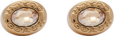 Coach Kolczyki Signature Logo Stone Stud Earrings 37335729GLD230 Złoty