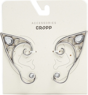 Cropp - Kolczyki w kształcie kocich uszu - srebrny