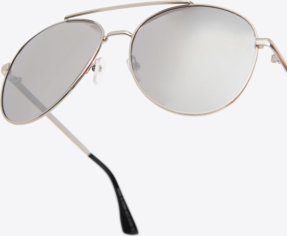 Cropp - Szare okulary przeciwsłoneczne - Biały