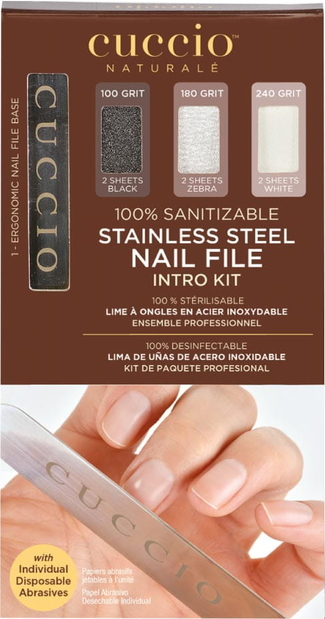 Cuccio Naturale Pilnik do manicure z wymiennymi wkładami - zestaw mini