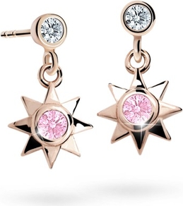 Cutie jewellery kolczyki dziewczęce cutie gwiazdki c1995 różowego, pink, wkręt