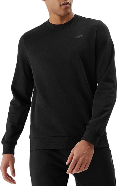Czarna bluza 4F w stylu casual z bawełny