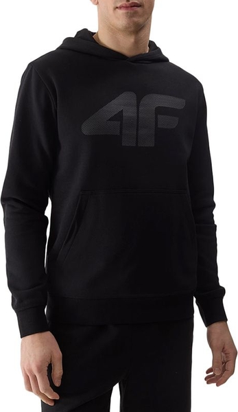Czarna bluza 4F z bawełny w sportowym stylu