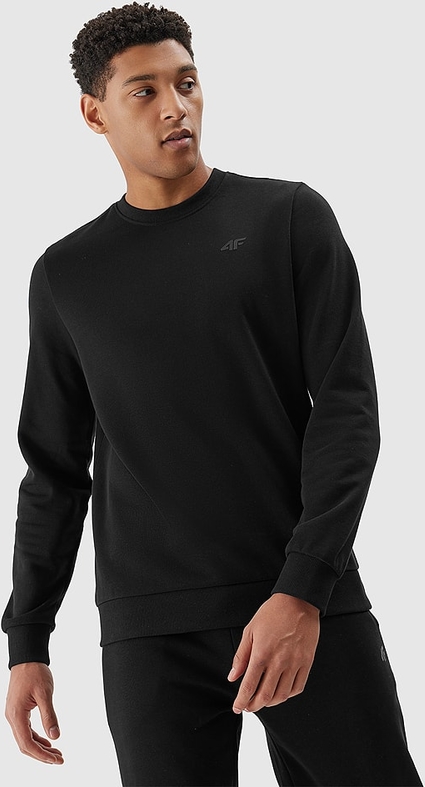 Czarna bluza 4F z bawełny w stylu casual
