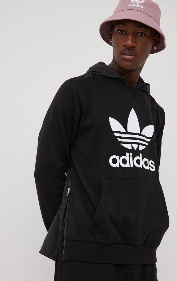 Czarna bluza Adidas Originals w młodzieżowym stylu