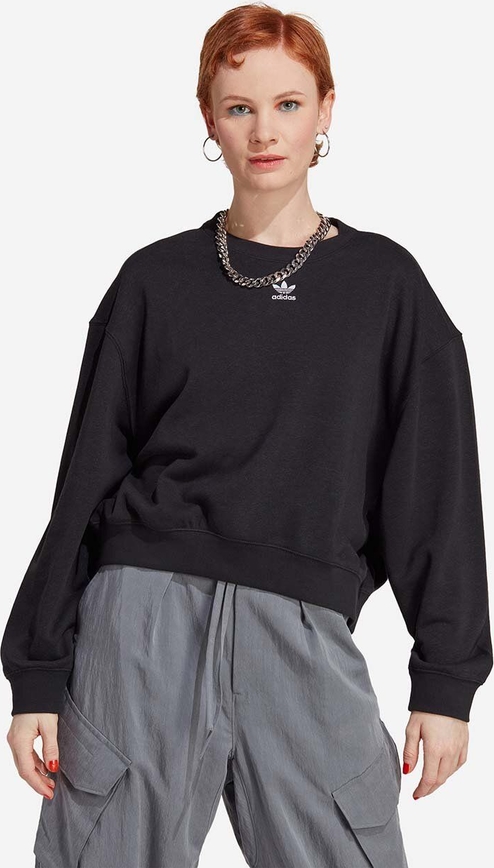Czarna bluza Adidas Originals z bawełny w sportowym stylu